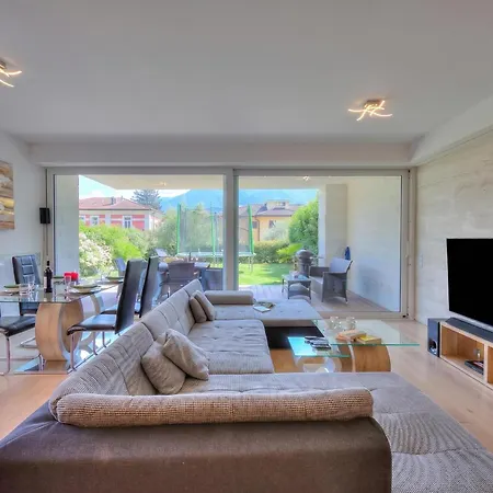 Apartment Rebecca Garden With Terrace In Paradiso - Happy Rentals Lugano